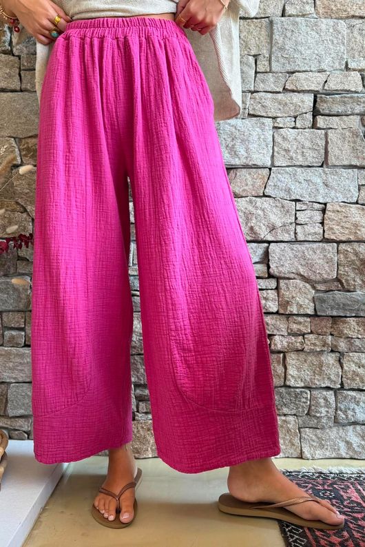 Santos Cushion Cotton Quirky Pant Raspberry?